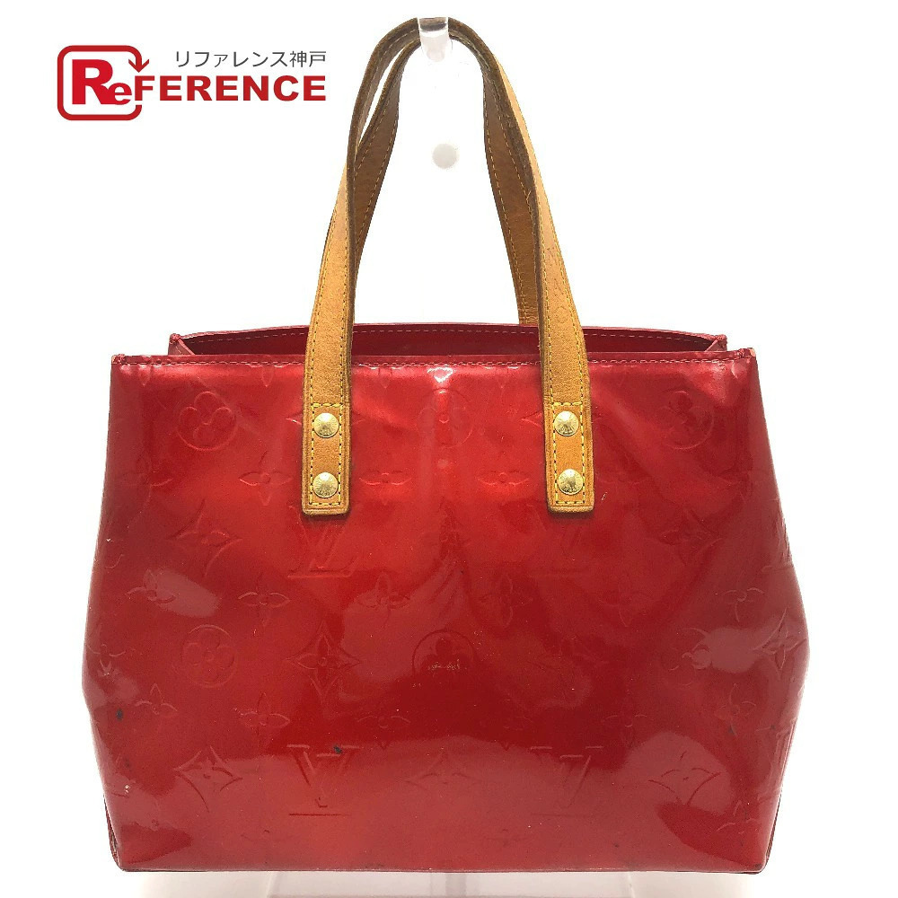 Louis Vuitton Monogram Vernis Lead Handbag Bag Pomme Amour Red